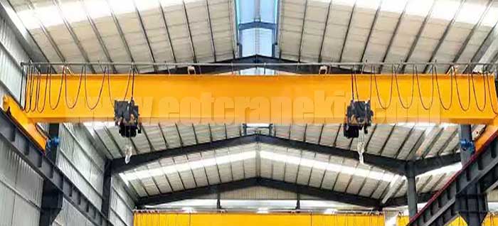 single girder overhead crane with top running crane design