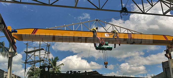 Top Running Single Girder Bridge Crane Outdoor Crane: