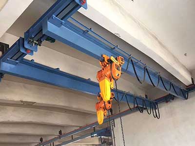 Double girder ceiling crane system 