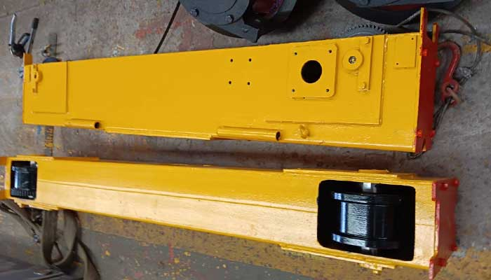 End carriage of 5 ton single girder eot crane 