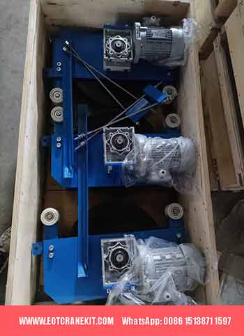 Electric motor driven trollley, the main parts of kbk crane system 2000kg 