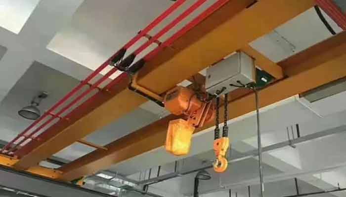 Light-Duty Double Girder Bridge Crane with Electric Chain Hoist :