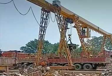 Scrap Yard Magnetic Gantry Cranes: