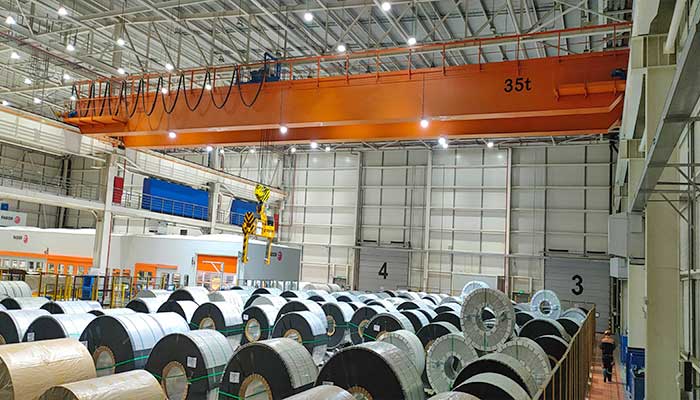 clamp crane for steel coil warehouse 