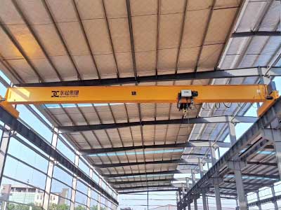 Single girder overhead rolling crane 