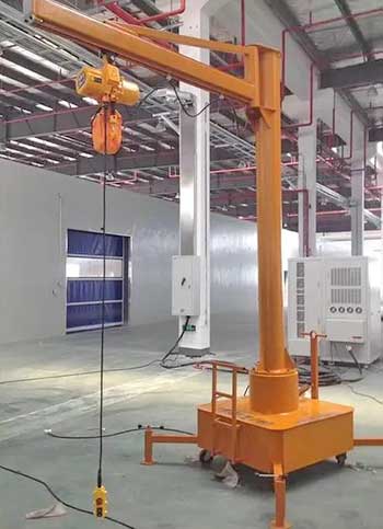 Rolling jib crane