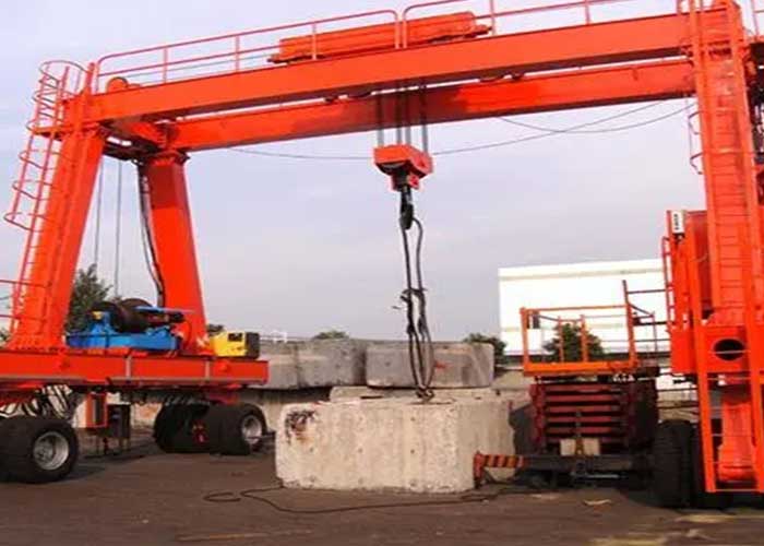 Heavy Duty Rubber Tyred Wheel Rolling Gantry Crane Design Features: