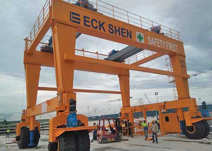 : Heavy Duty Rubber Tyred Wheel Rolling Gantry Crane