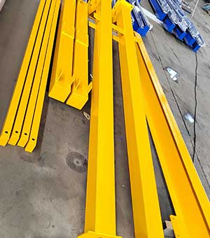 Portable gantry crane frame