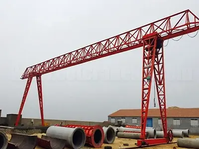 Single Girder Truss Gantry Crane with Electric Hoist