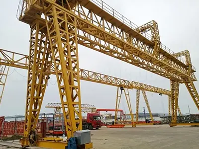 Double Girder Truss Gantry Crane with Electric Hoist