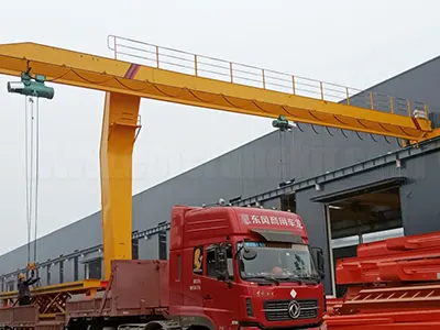 Semi Gantry Crane with Double Hoists