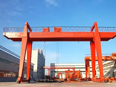 A Frame Double Girder Gantry Crane with Double Electric Hoists