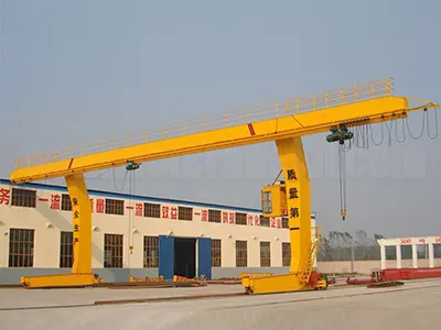 L Leg Single Girder Gantry Crane with Double Electric Hoists