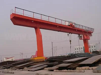 L Leg Single Girder Gantry Crane with Electric Crab Hoist