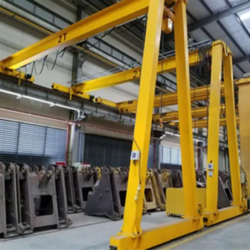 Semi Gantry Cranes with Electric Hoists for Storage Facilities 