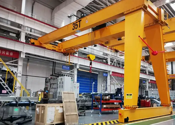 Double girder semi goliath crane 35 ton for your reference