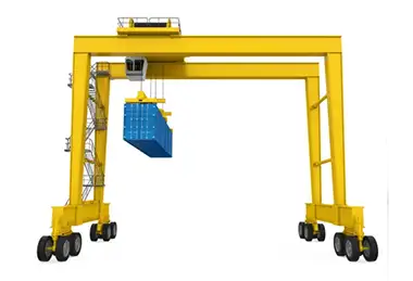 Rubber tyred gantry crane with u frame for sale