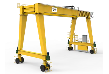 Rubber tyred gantry crane with a frame for sale