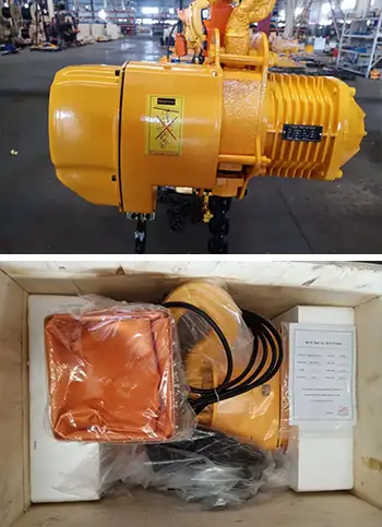 Fixed Type Hook Mounted Electric Chain Hoist for Sale Morocco, 3 Ton 5m, Single Chain