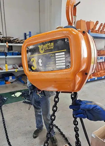 3 ton hook suspension electric chain hoist 