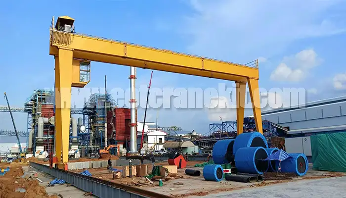 10 ton grab bucket gantry crane for sugercane ash handling 