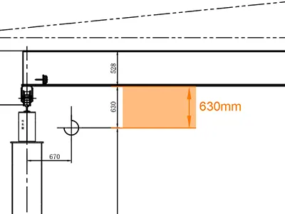 Euro-Type Wire Rope Electric Hoist Headroom