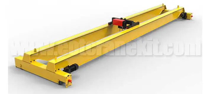 European style 10 ton overhead bridge crane with top running double girder crane design 