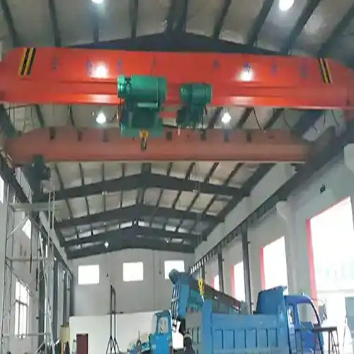 single girder overhead crane with two low headroom hoist 