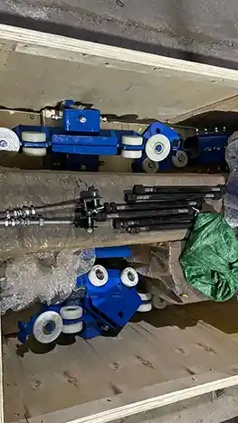 Trolley and parts of modular crane 