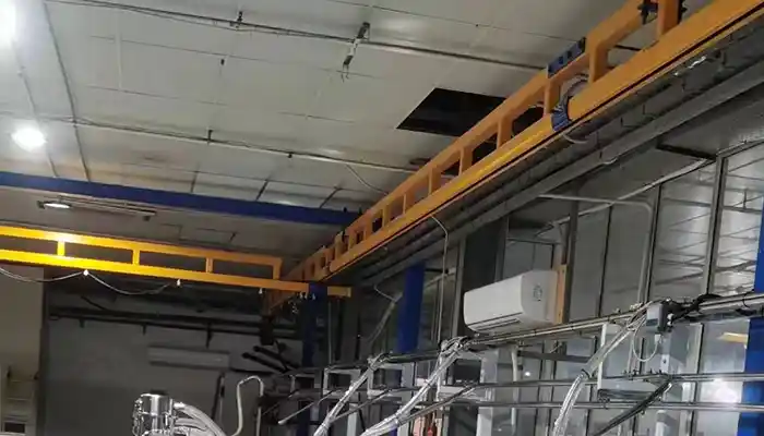 low headroom hoist kbk modular crane for limited space workshop or small workshop