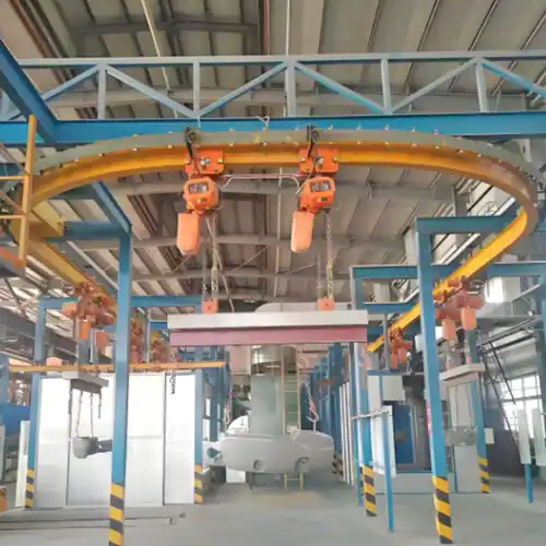 Freestanding Monorail Crane (1 Ton) with Straight or Curved Path