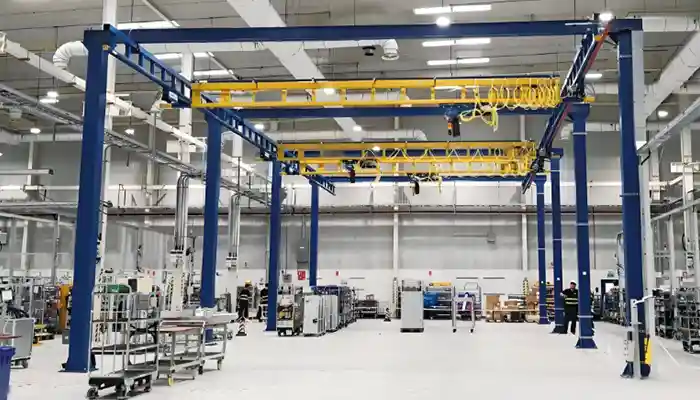 Freestanding Floor-Mounted KBK Cranes System