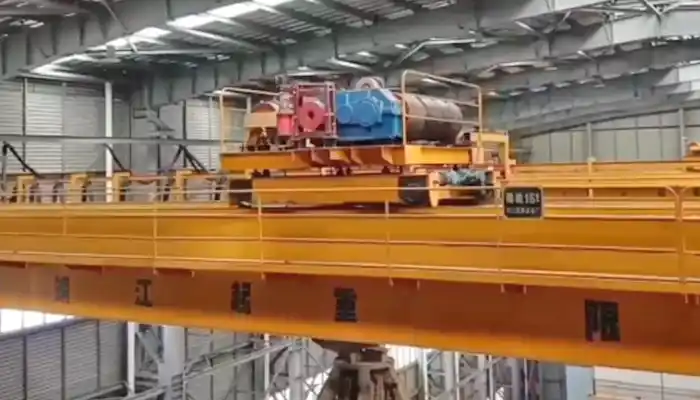 Europan standard crane open winch for double girder overhead crane, QDX series of double girder open winch overhead crane