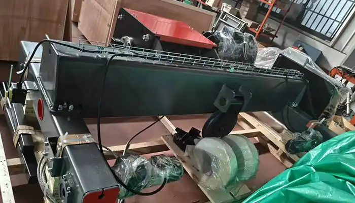 Low headroom wire rope electric hoist trolley for double girder crane 15 ton 