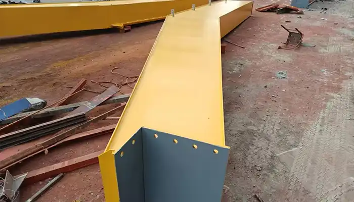 Customized bridge girder for crane system in the low headroom workshop 