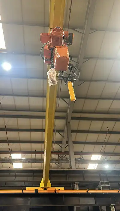 3 ton semi gantry crane kit with electric chain hoist 