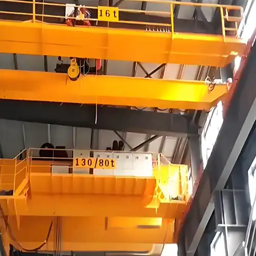 16 T & 130/80 Ton Overhead Cranes in One Bay, Smart Lifting Crane