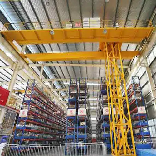 Storages cranes- stacker overhead crane for warehouses for material storages 