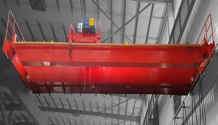 European style double girder explosion proof overhead crane with open winch trolley