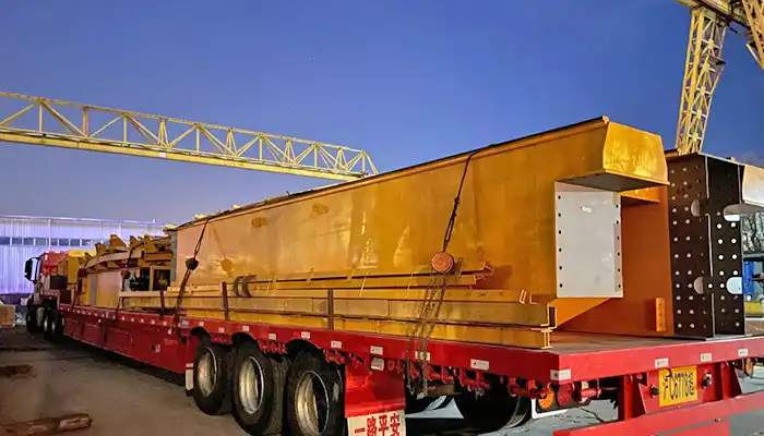main girder of qb explosion proof overhead crane with open winch for delivery in Germany