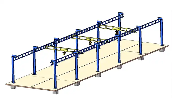 kbk worksation crane with long travelling length 