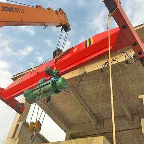 Single girder overhead travelling crane, Top running crane 