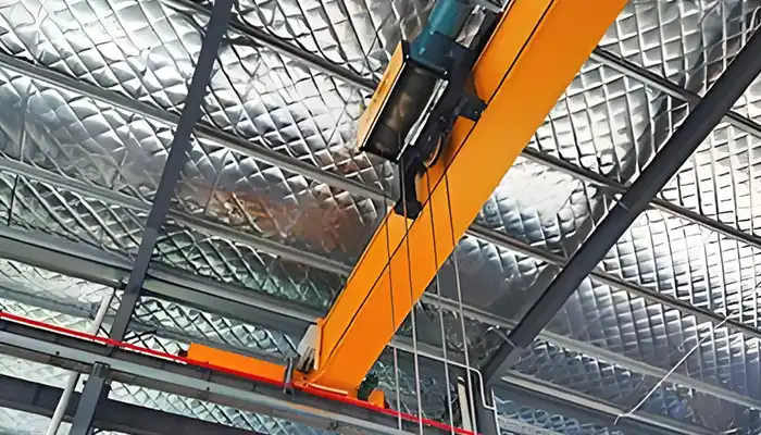 LPD Low headroom single girder overhead travelling crane with wire rope hoists -