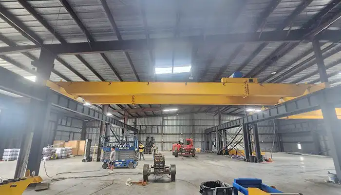 LH series of double girder overhead crane 10 ton with cheap electric hoist trolley 