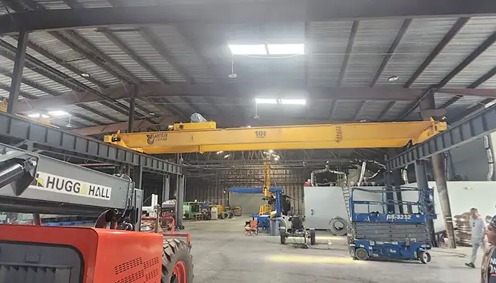 10 Ton Double Girder Overhead Electric Hoist Crane for Sale USA