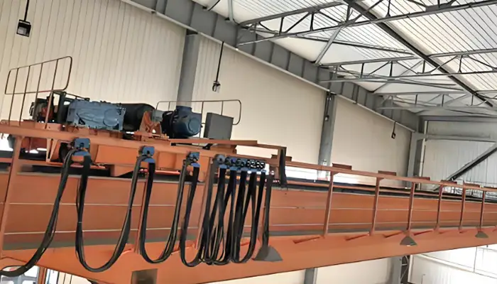 50 ton overhead crane with European Style Open Winch
