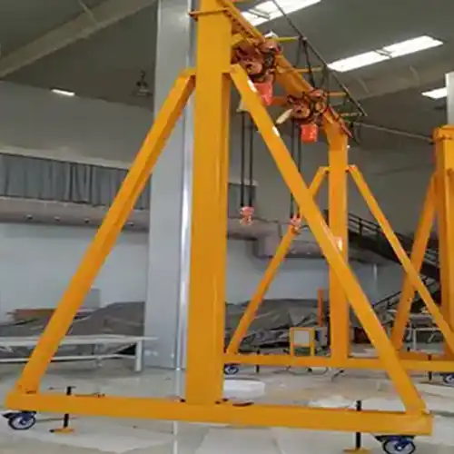 A frame crane: Fixed A frame gantry & Mobile A frame crane