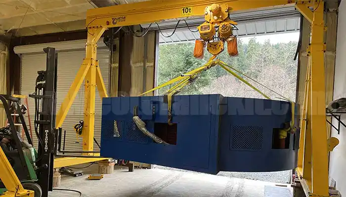 10 Ton Wheeled Gantry Cranes with Adjustable Gantry Design