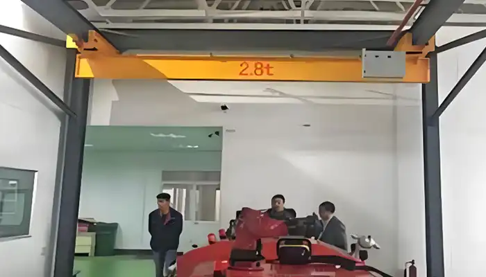 Freestanding underhung bridge cranes